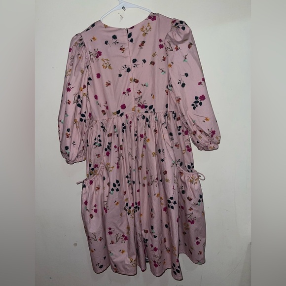 NWOT Tagd Christina Rohde Floral Girls Boho Puff Sleeve Dress - Picture 5 of 7